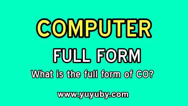 computer ka full form